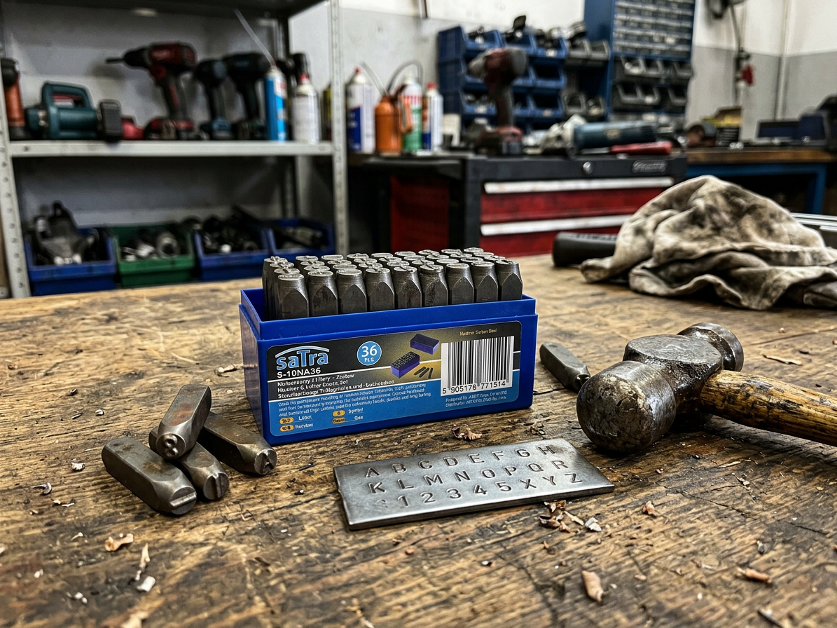 Razící matrice písmen a čísel, sada 36 ks, 10 mm - SATRA
