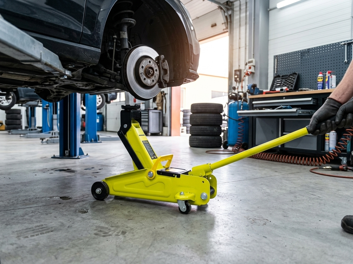 Pojízdný hydraulický zvedák - hever, nosnost 2 tuny, zdvih 135 - 335 mm