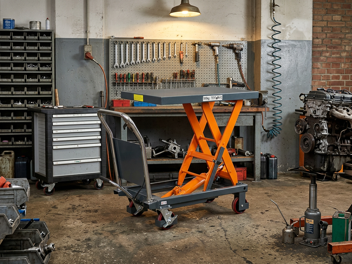 Zvedací stůl nůžkový FHT 500, nosnost 500 kg, s hydraulickým systémem, pojízdný