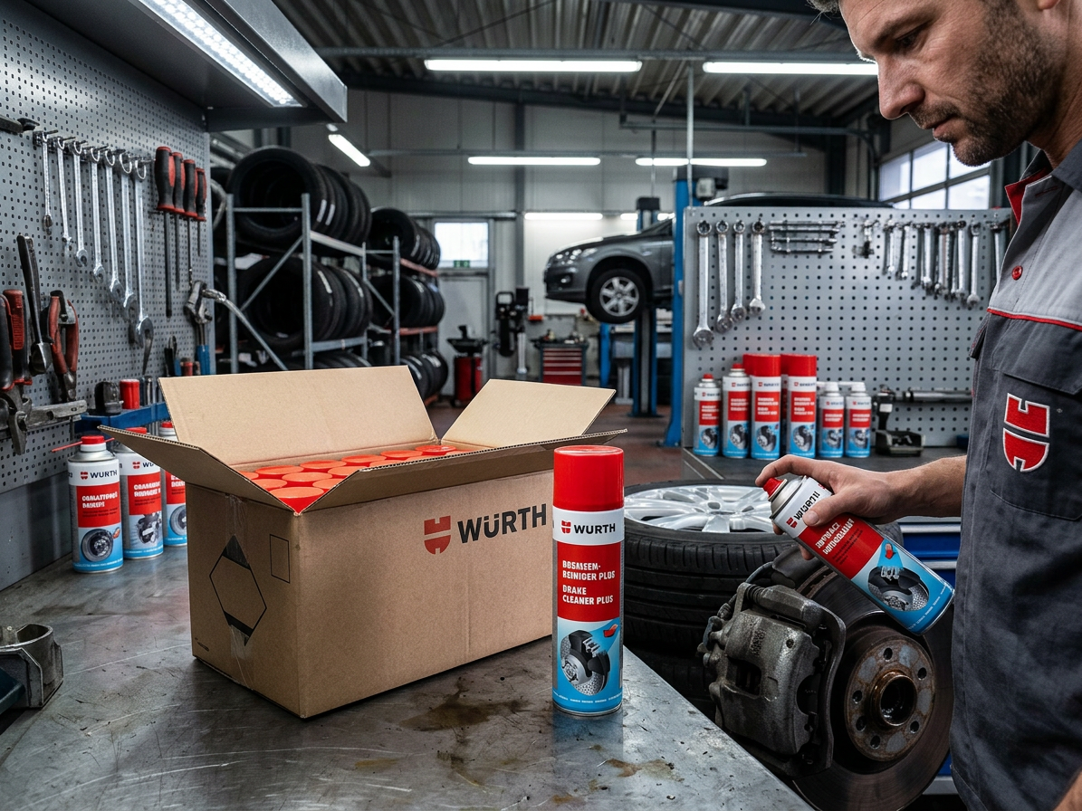 Čistič brzd plus, 500 ml Wurth - balení 24 kusů