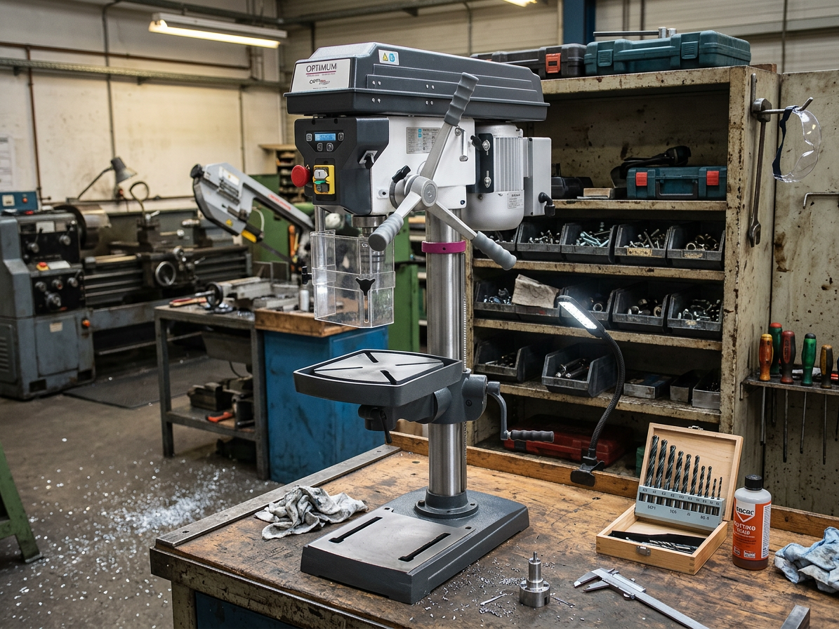Stojanová vrtačka OPTIdrill D 23 Pro, 400 V, vrtání vlevo-vpravo