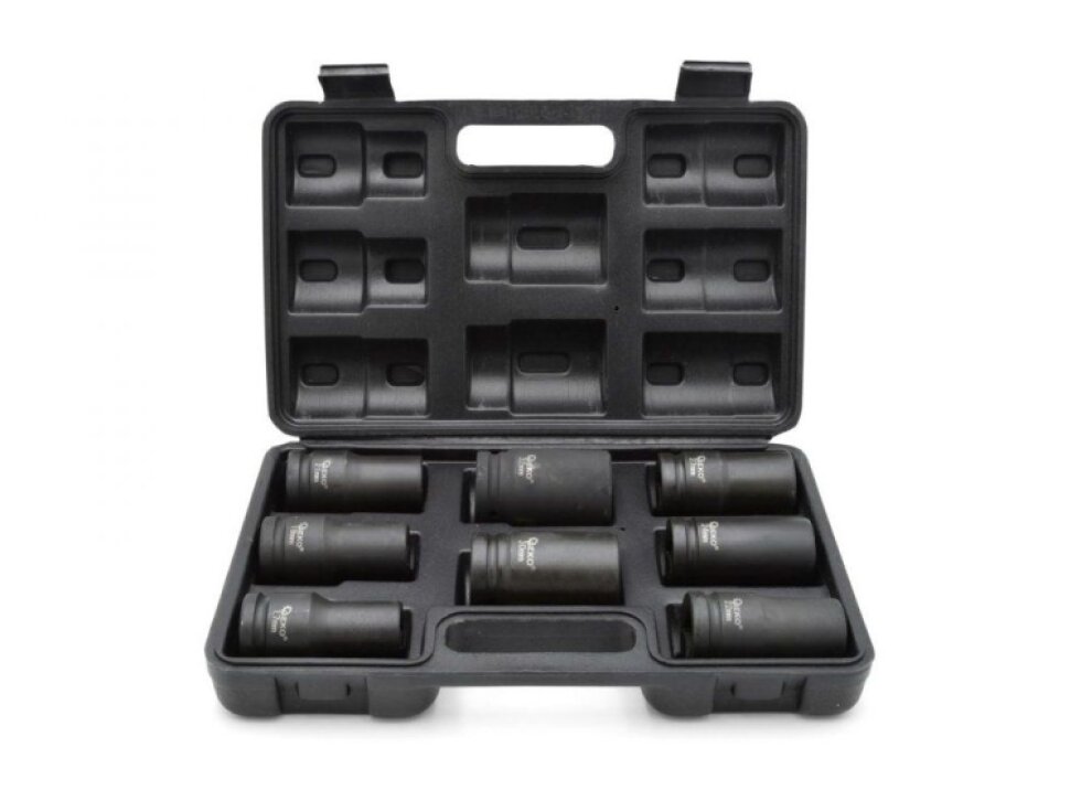 Rázové nástrčné hlavice 3/4", 17-32 mm, sada 8 dílů - GEKO G10516