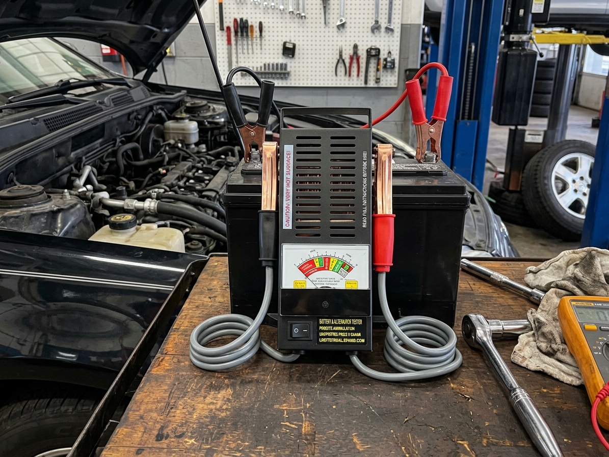 Zátěžový tester autobaterií, analogový, 6/12V