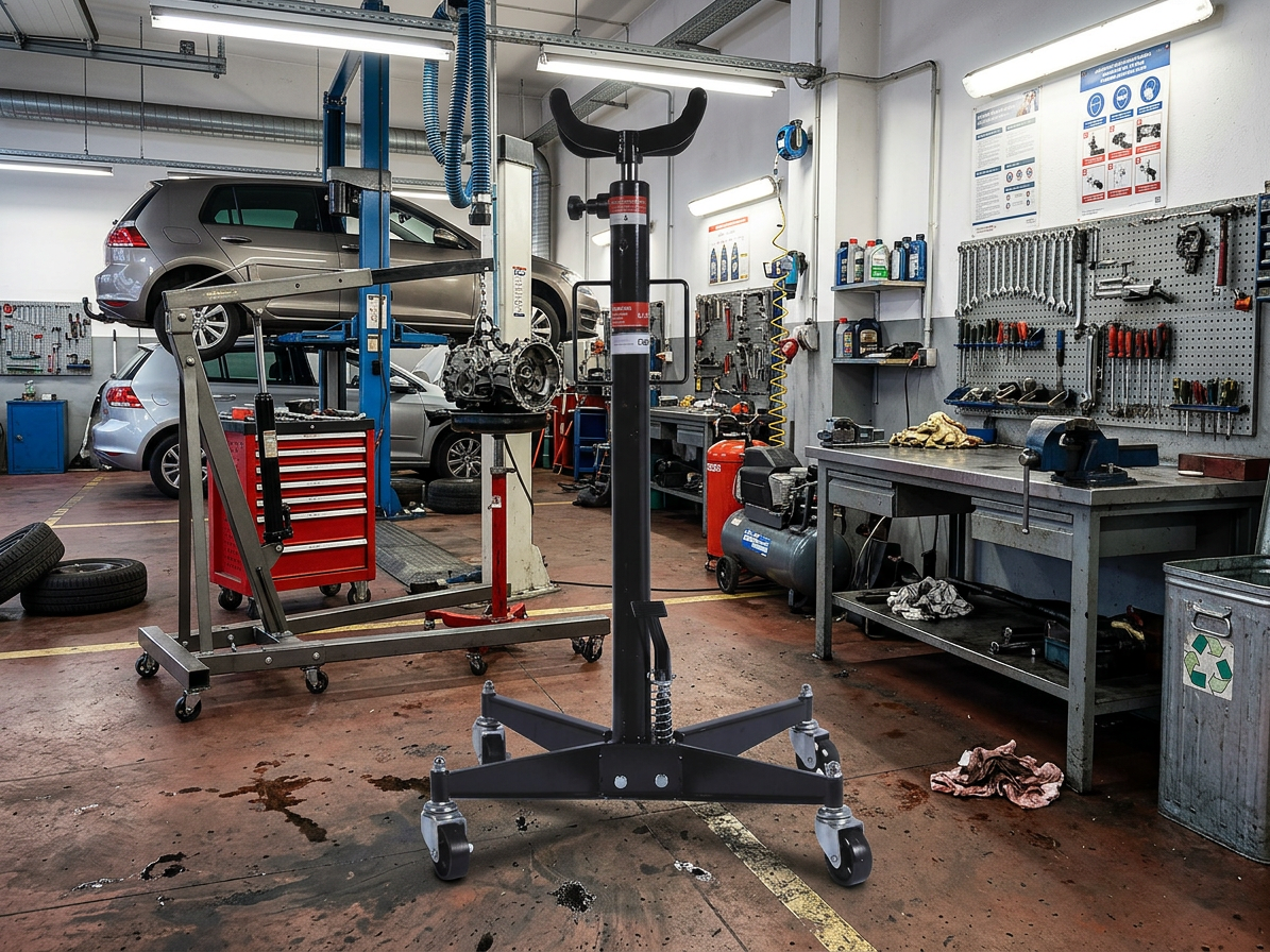 Hydraulický zvedák převodovky a motoru, nosnost 500 kg, pojízdný - QUATROS QS19308