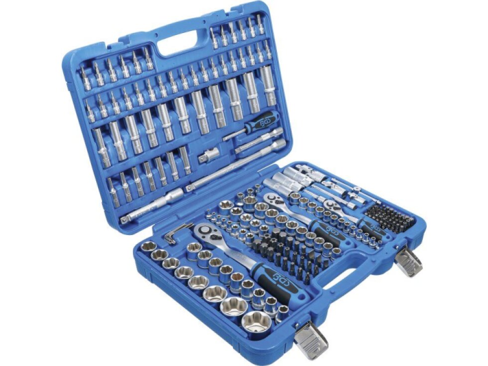 Gola sada 1/4", 3/8", 1/2" hlavice Super-lock, 191 dílů- BGS 102292