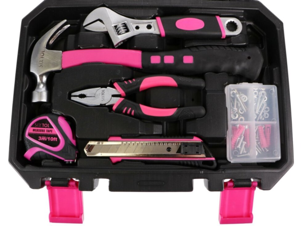 LADY - sada nářadí HOME PINK, 88 dílů - SIXTOL