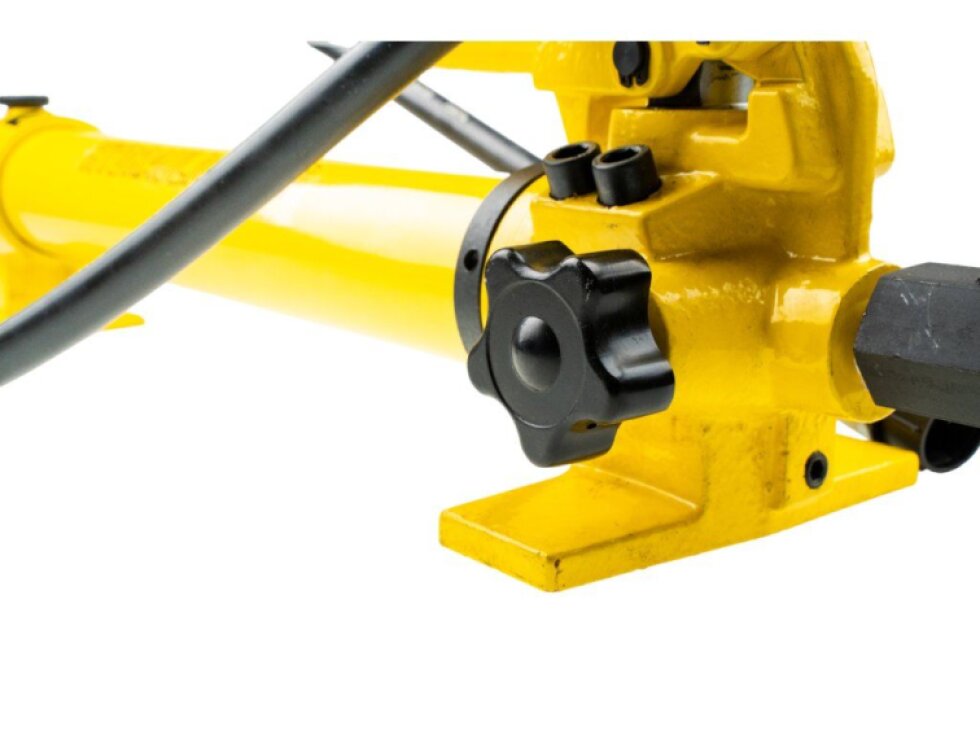 Ruční hydraulická pumpa dvourychlostní, tlak 20 bar, s tlakoměrem - HHB-700B