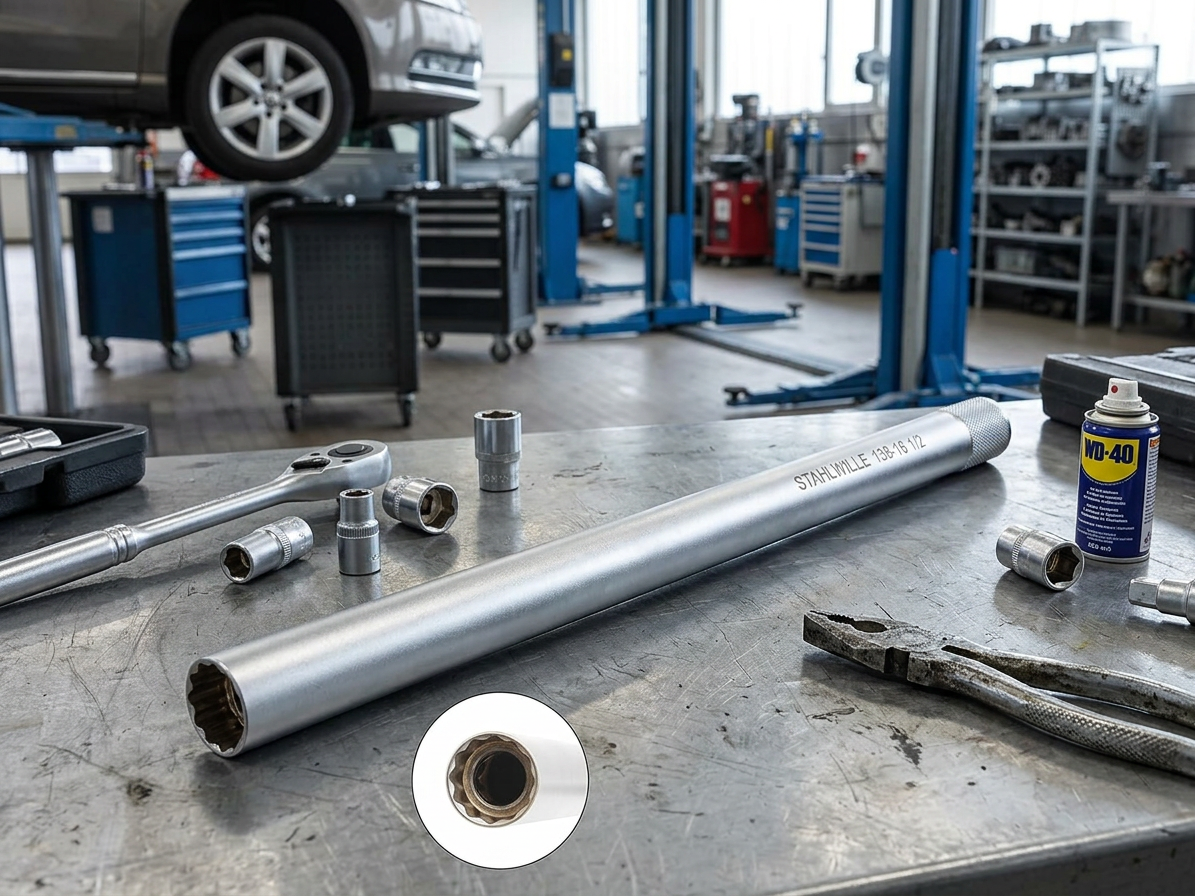 Hlavice na zapalovací svíčky s magnetem, prodloužená, 12hran, 3/8", 16 mm - SATRA