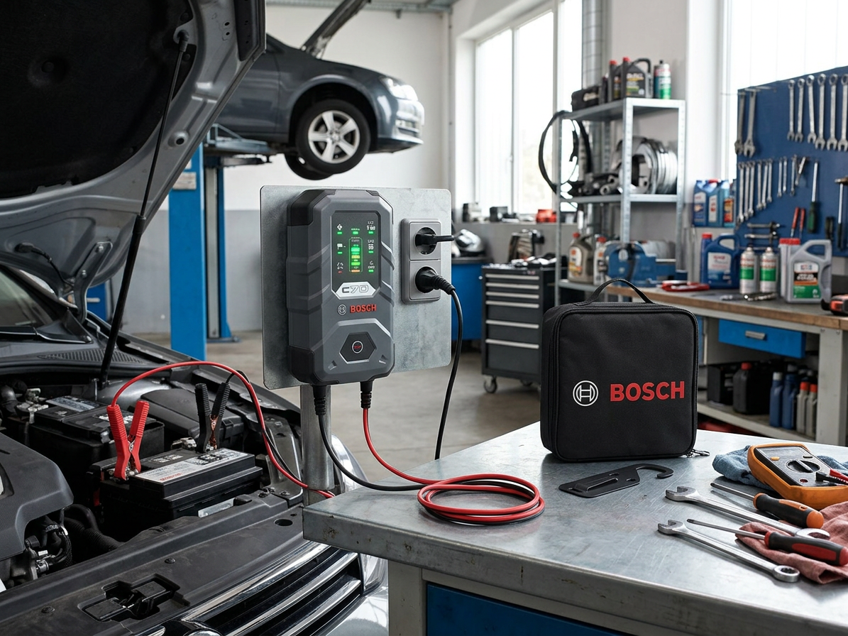 Nabíječka baterií 12V/24V, 14-300 Ah/14-120 Ah, 10A - Bosch C70