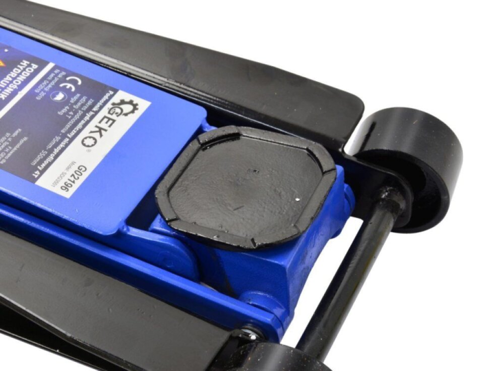Pojízdný hydraulický zvedák 4t, nízkoprofilový, 95 - 550 mm, dvojitá pumpa - GEKO PREMIUM