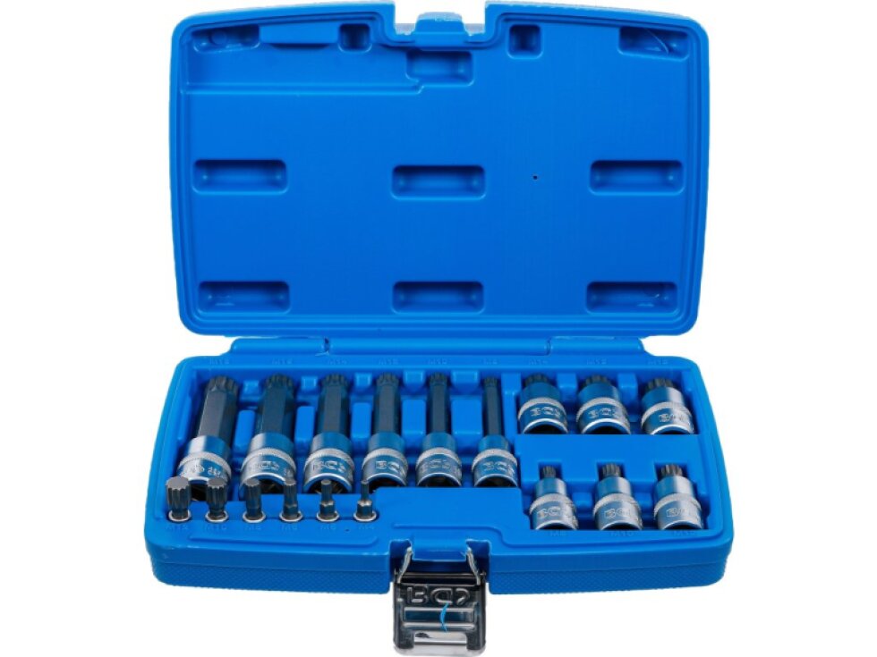 BGS Technic BGS 5172 Zástrčné bitové hlavice 1/4" a 1/2" vnitřní tisícihran (pro XZN) M4 ÷