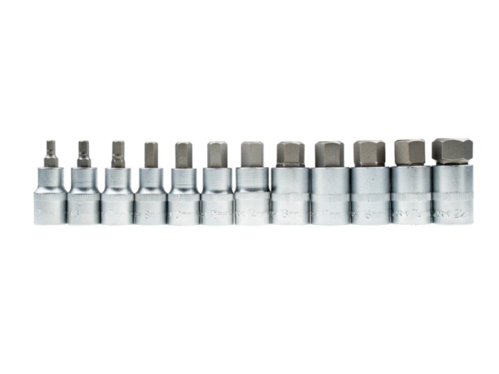 Zástrčné hlavice Imbus 1/2", H5 - H22, 12 ks - SATRA