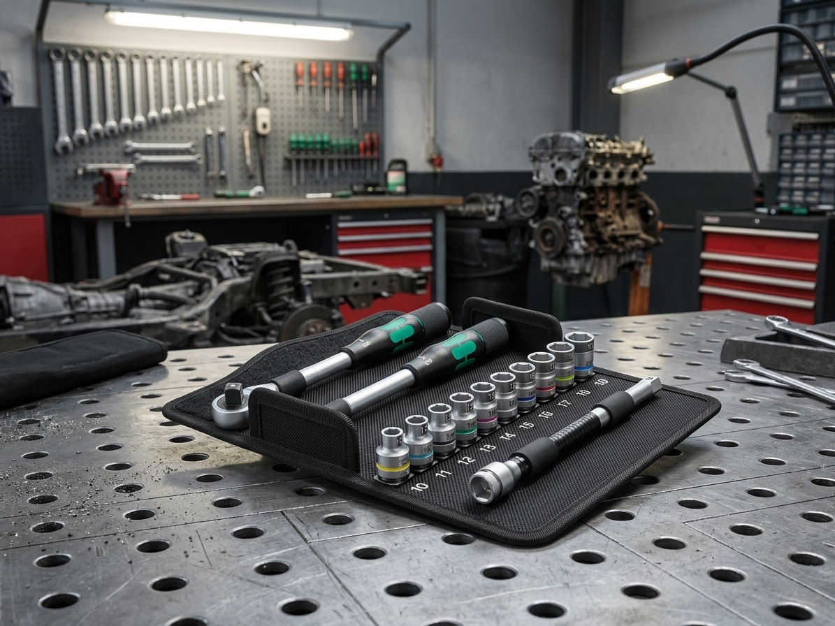 Wera 004090 Ráčnová sada Zyklop Hybrid 1/2" 8006 SC 1, s přidržovací funkcí (13 dílů)