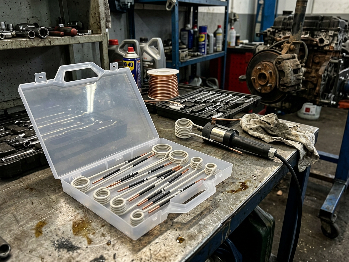 Sada bočních nasazovacích cívek pro indukční ohřev DAWELL DHI-15, 15 - 45 mm, 8 kusů