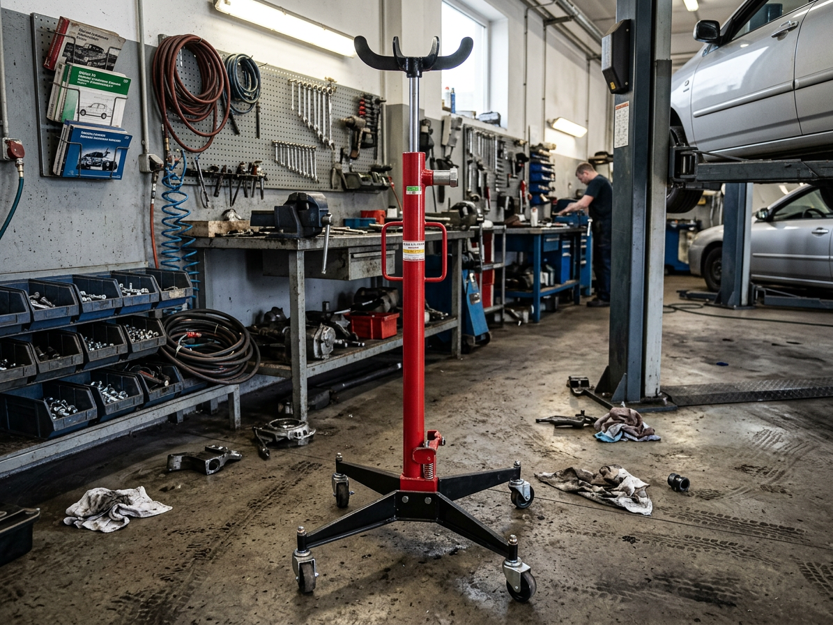 Pojízdný hydraulický zvedák motorů a převodovek 0.5 T