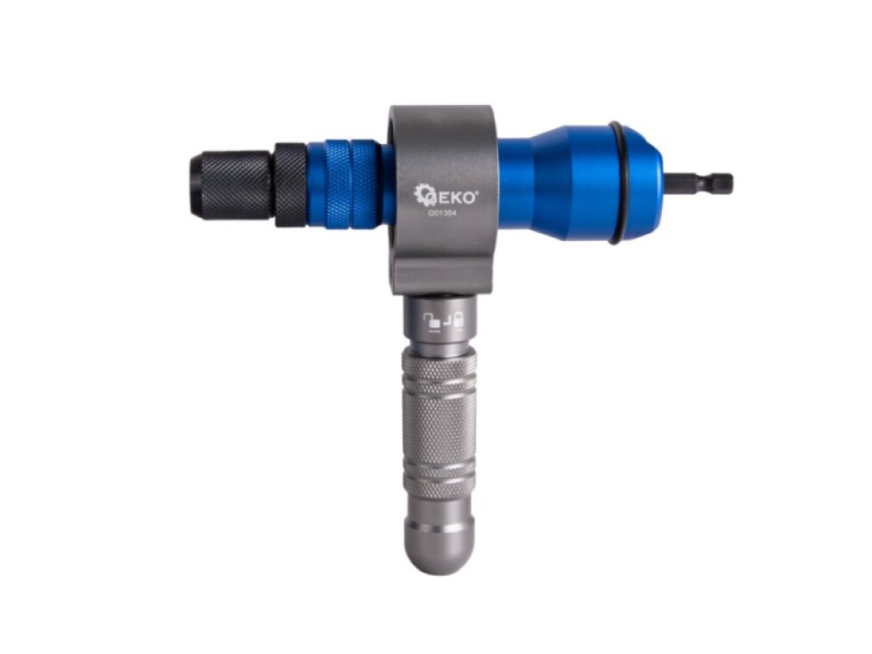Nýtovací adaptér do vrtačky, na nýty (2,4-6,4 mm) a maticové nýty (M3-M12)