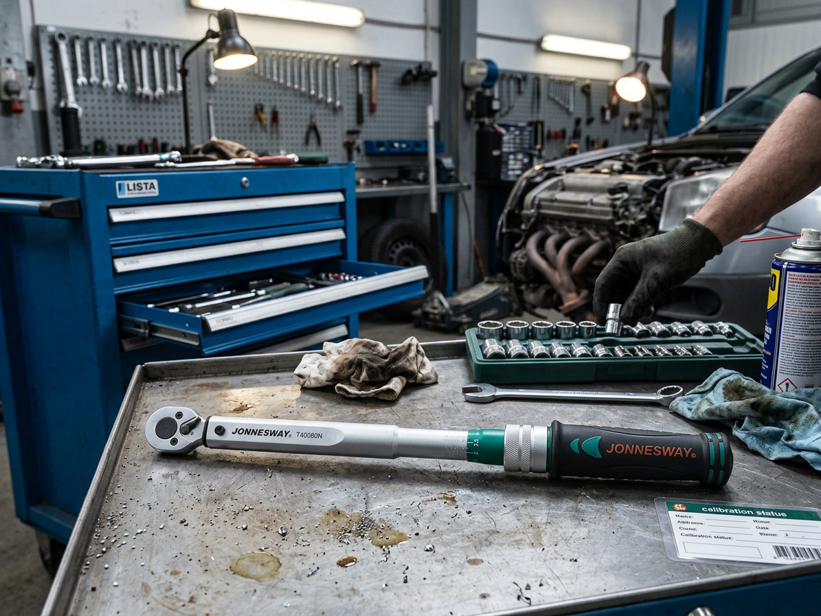 Momentový klíč oboustranný levý-pravý 3/8" 10-60 Nm, certifikát - JONNESWAY T40060N