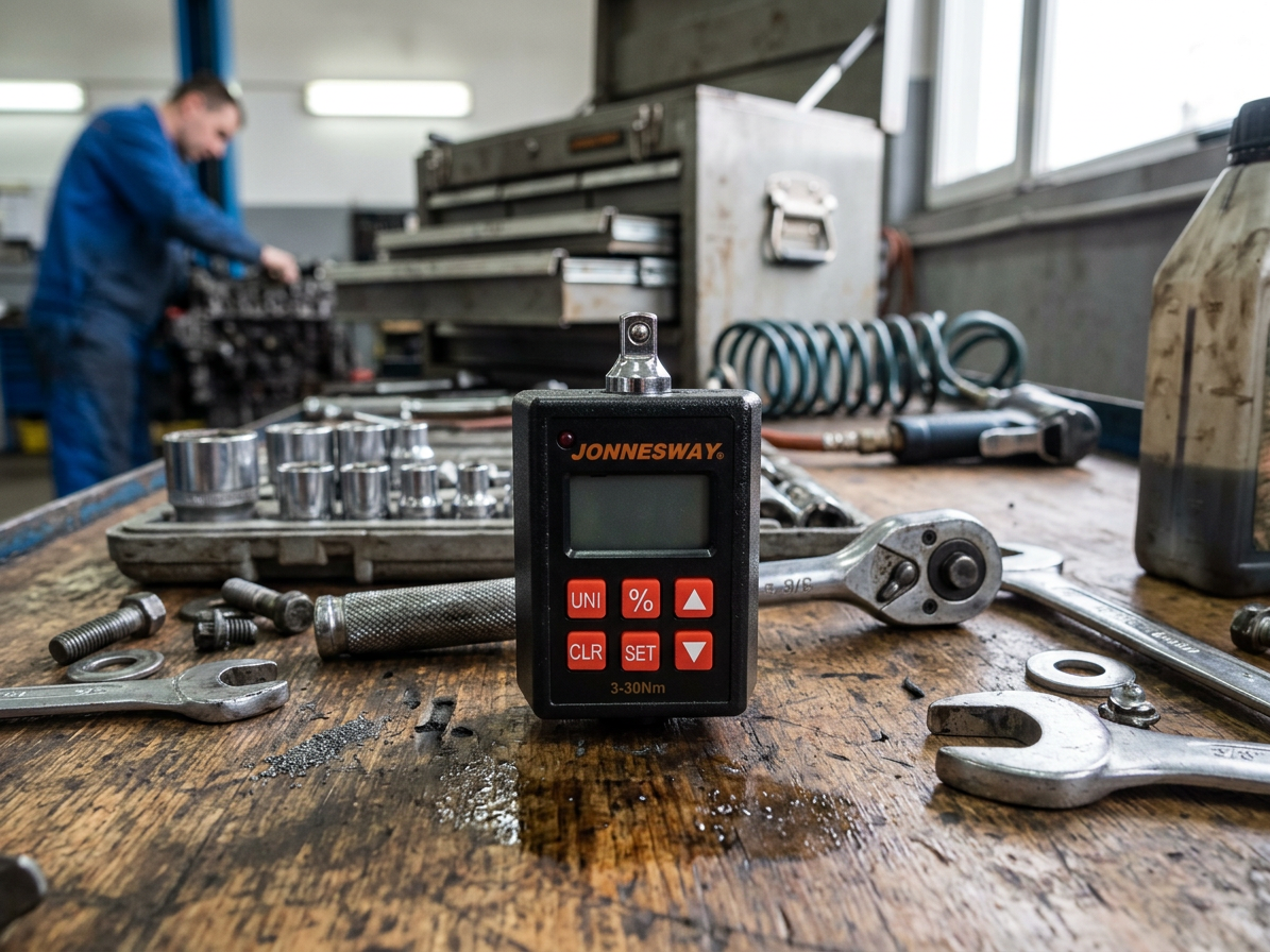 Elektronický momentový adaptér 1/4", 3 - 30 Nm - JONNESWAY T19030N
