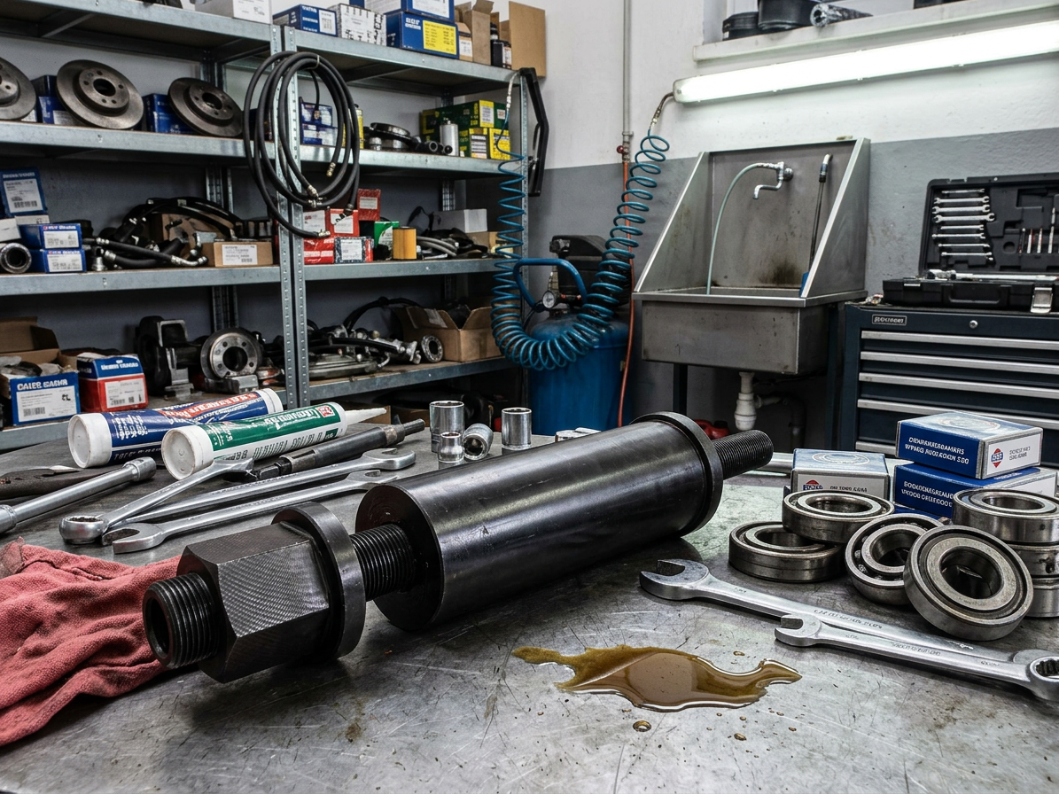Přípravek na nalisování kola klikové hřídele, koncern VAG 1,2 a 1,4 TSI
