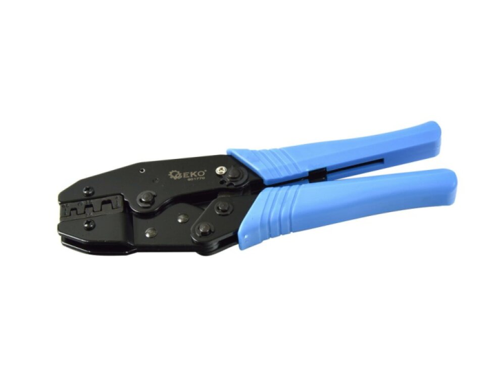 Kleště na konektory, elektrikářské, krimpovací (lisovací), s aretací, rozsah 0,5-6 mm