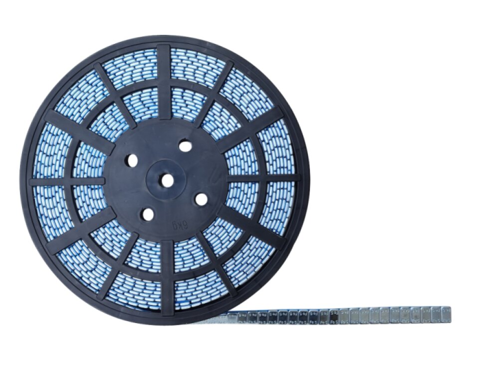 Závaží samolepicí stříbrné, kotouč 1200 ks x 5 g, nezanechávající stopy