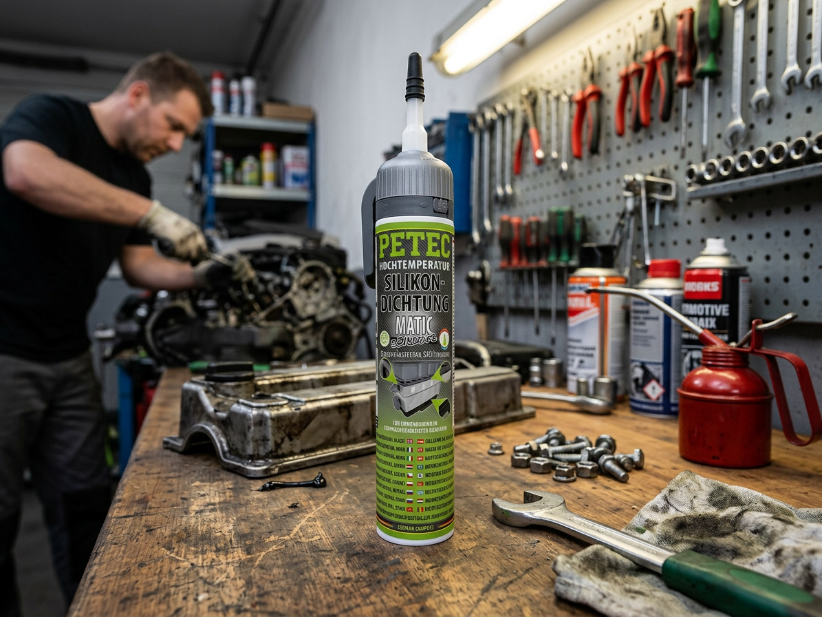 Silikonový tmel těsnicí černý na motory, kartuše 200 ml - Petec