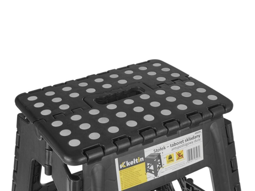 Protiskluzová skládací stolička, nosnost 150 kg, 32,5x39x40 cm