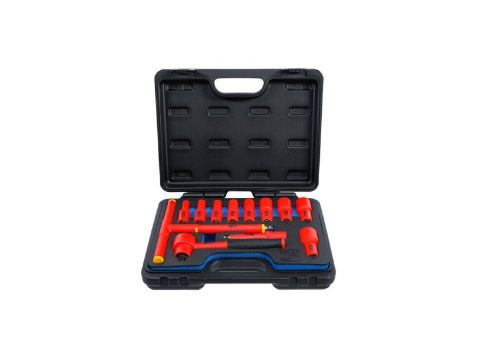 Elektrikářská gola sada 3/8" Pro Torque VDE, izolovaná, 7-22 mm, 12 dílů - BGS 7133