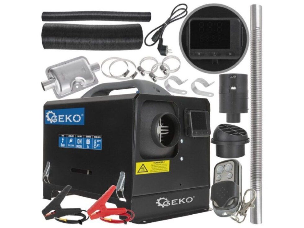 Nezávislé naftové topení 8 kW 12 V / 230 V - GEKO G80456