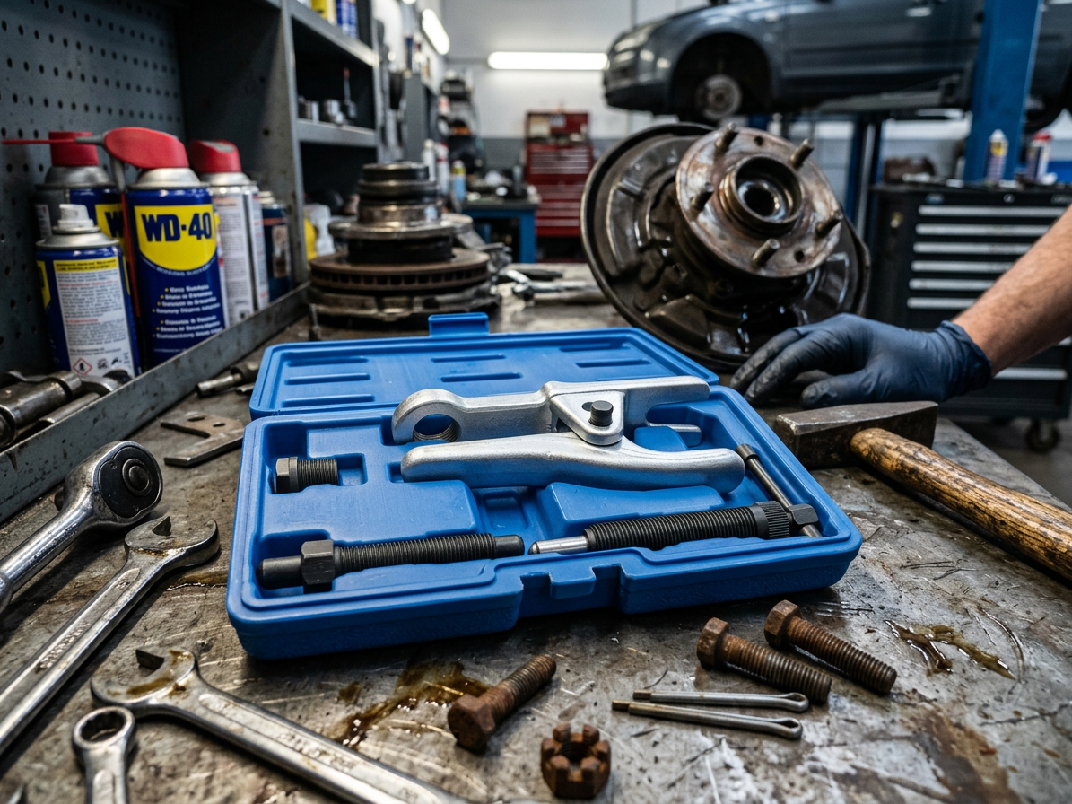 Hydraulický stahovák kulových čepů 1.5 tuny, dvoustupňová regulace - QUATROS QS12216