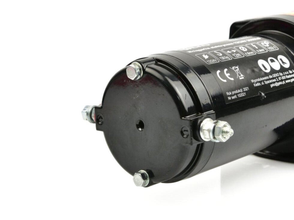 Elektrický lanový naviják 900 W/12 V, max zatížení 1,36 t, pro čtyřkolky - GEKO