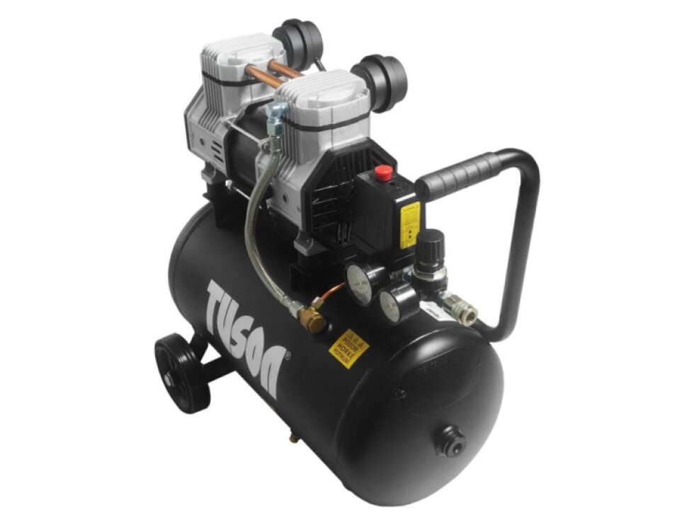Tichý bezolejový kompresor 1,5 kW, 2,0 HP, 24 l - TUSON 130069