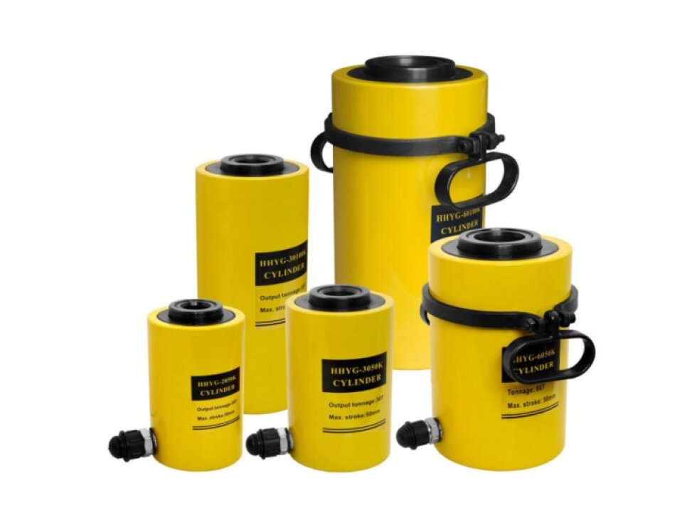 Hydraulický válec s dutým pístem, nosnost 60 tun - HHYG-60100K