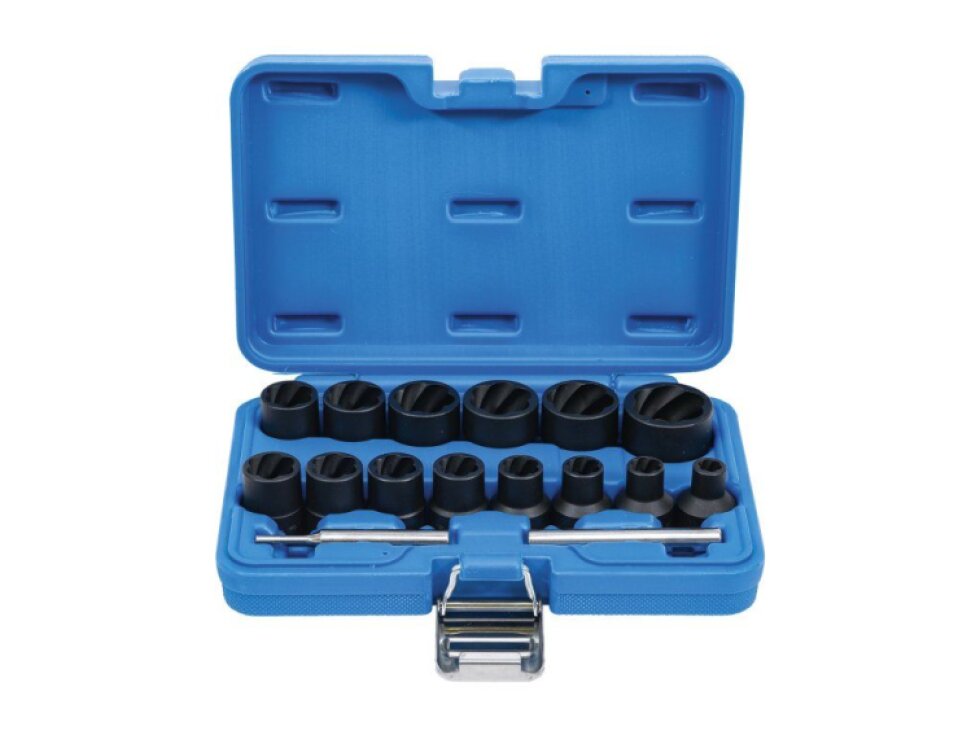 Hlavice 1/2” na poškozené šrouby vel. 8-27 mm, sada 16 ks - BGS 5269