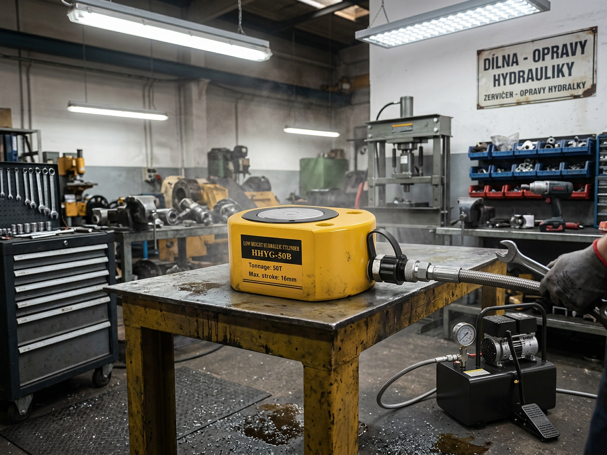 Hydraulický válec nízký, extra nosnost 50 tun - HHYG-50B