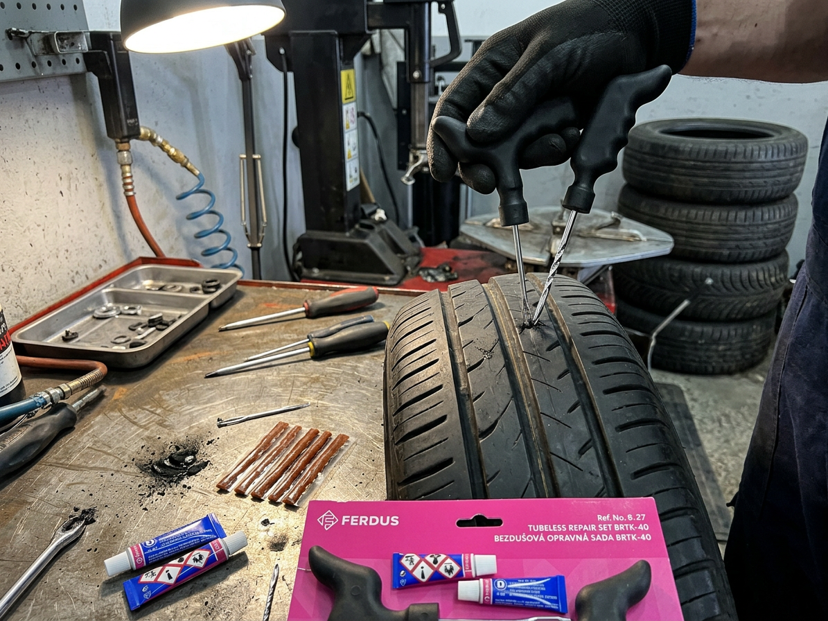 Opravná sada BRTK-40 pro osobní bezdušové pneu
