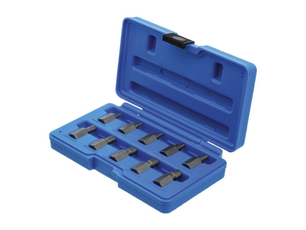 Přípravky na povolení poškozených šroubů 3-11 mm, sada 10 ks - BGS 8547