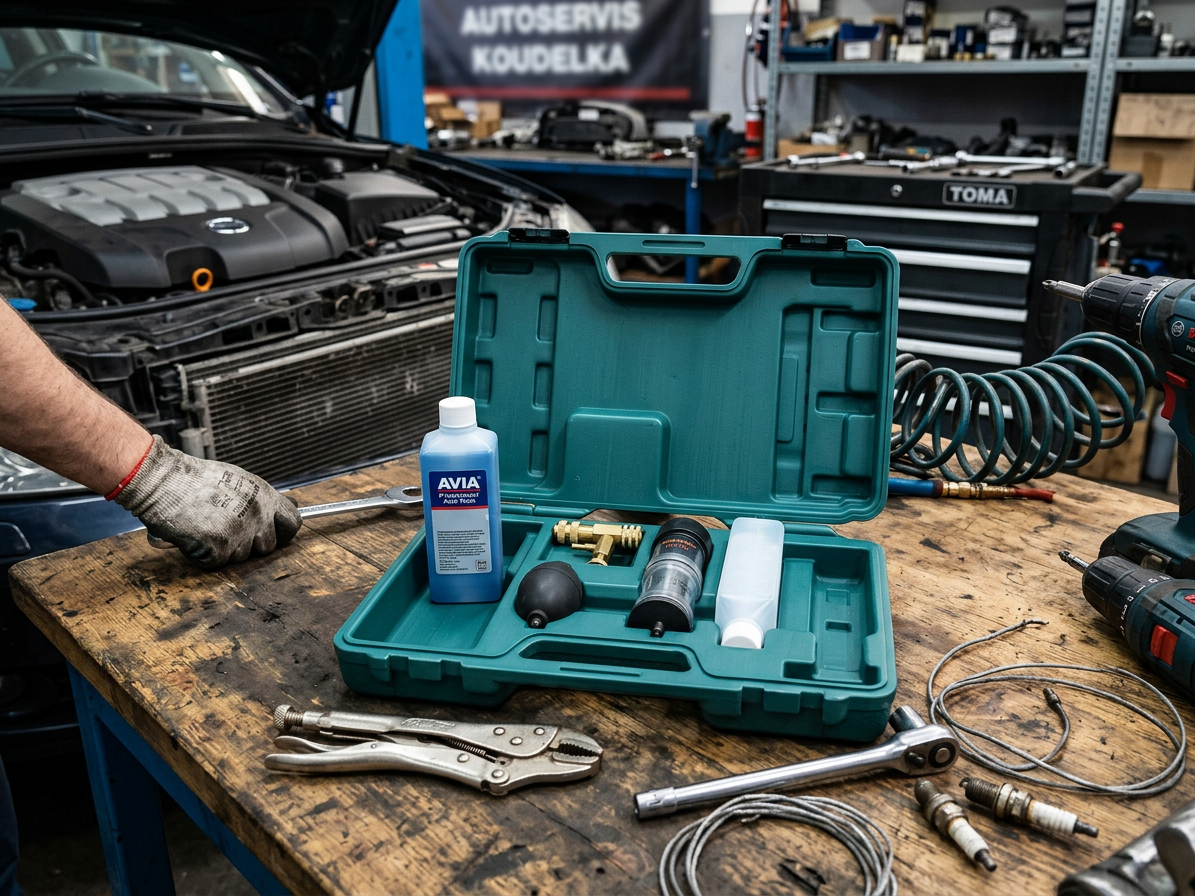 Tester těsnosti a úniku CO2 pod těsněním hlavy motoru - JONNESWAY AE300168