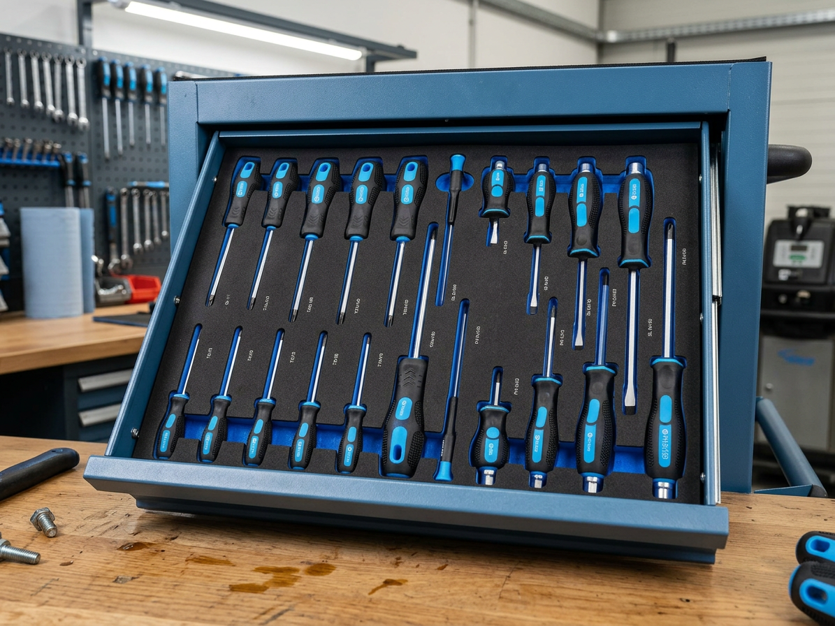 Modul - sada šroubováků plochých, Phillips, Torx, úderových, 21 ks