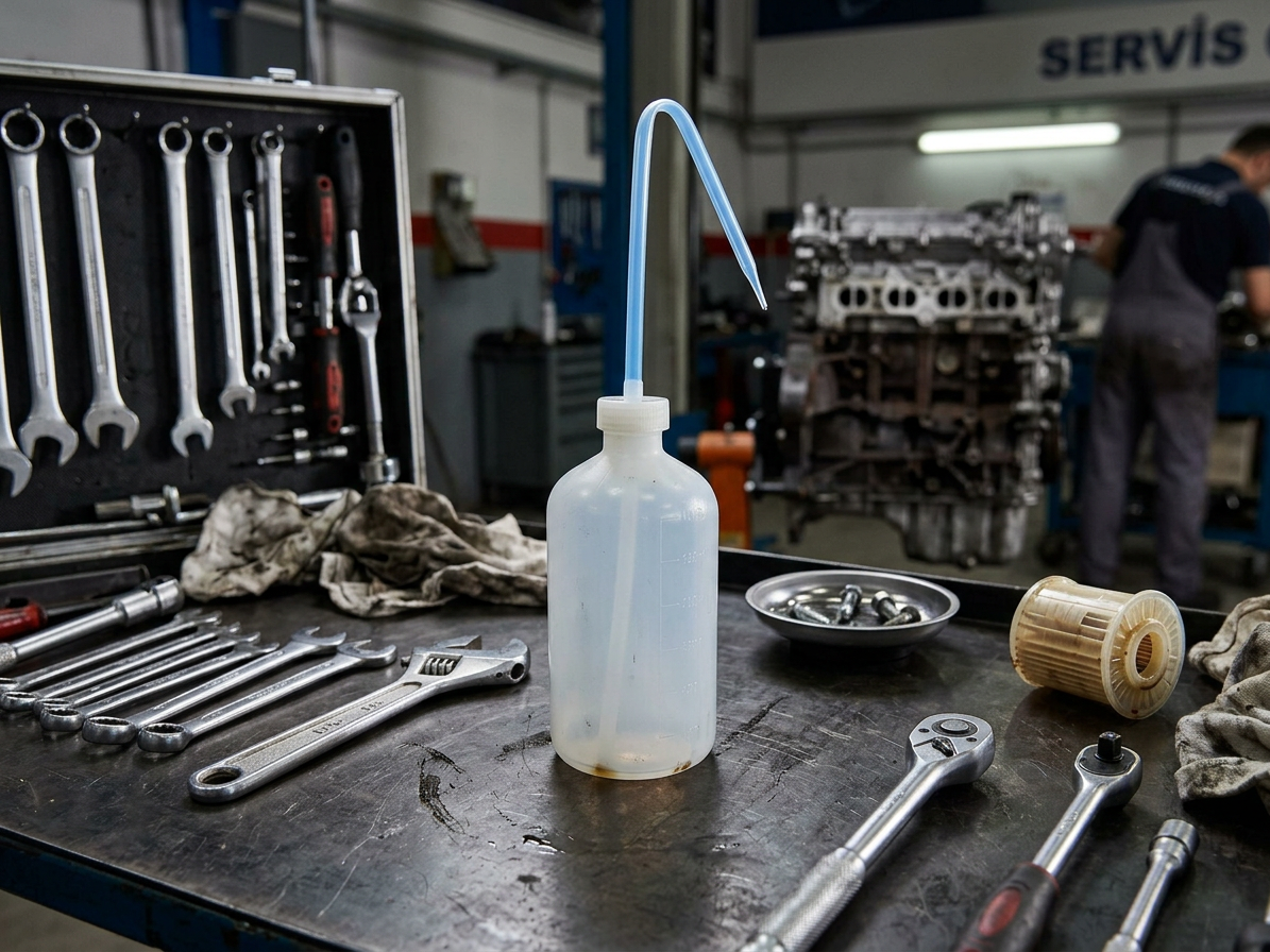 Stříkací láhev 0.5 litru, plastová, průhledná, vysouvací trubice
