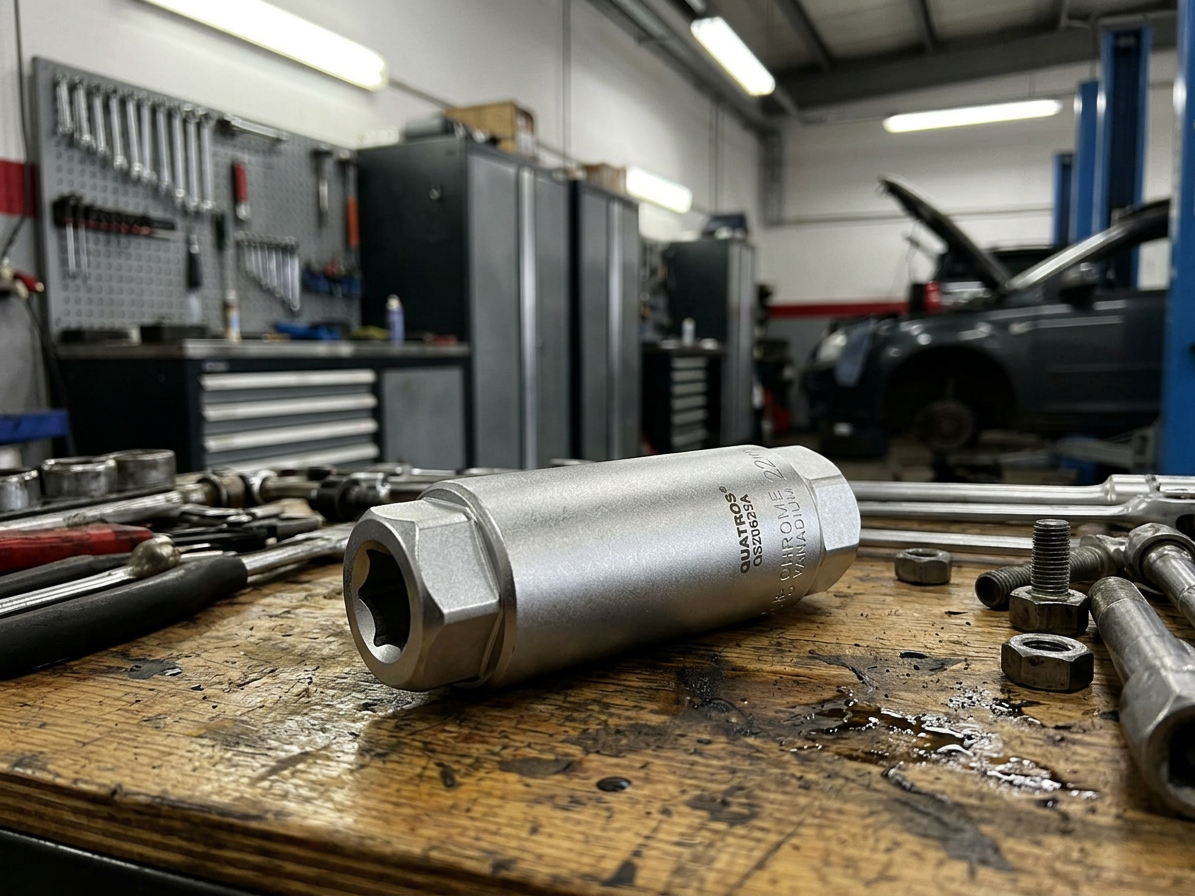 Klíč na snímače a lambda sondy 22 mm - výřez 8 mm - QUATROS QS20625A
