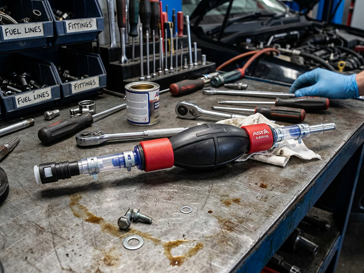 Přípravek - pumpička na odvzdušnění palivového systému diesel - ASTA