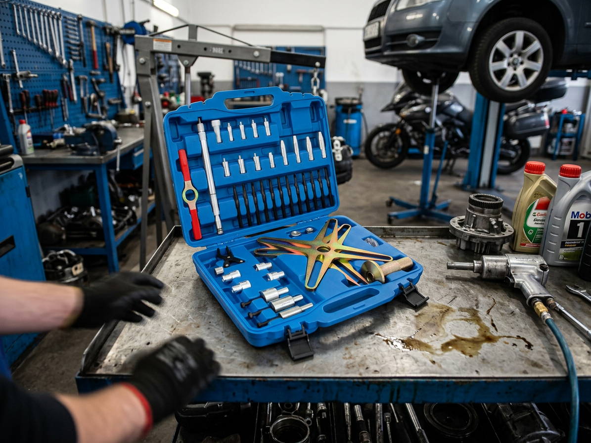 Přípravky na samonastavitelné spojky SAC, pro BMW, VAG, Mercedes, Volvo, Renault - SATRA