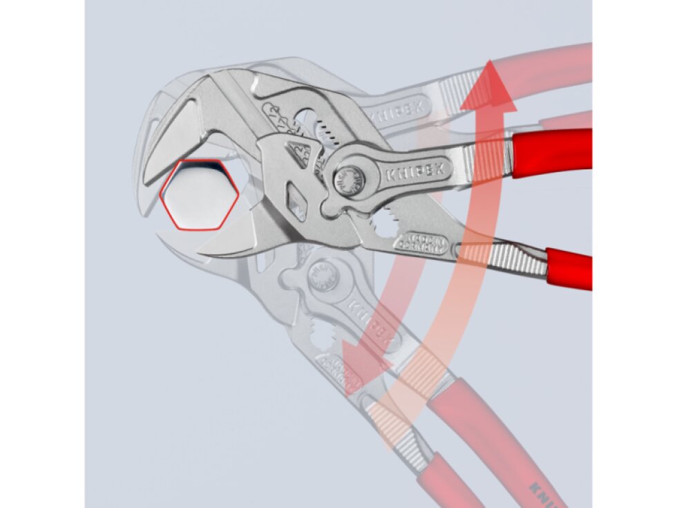 Klešťový stavitelný klíč, instalatérský, 250 mm - KNIPEX 86 03 250