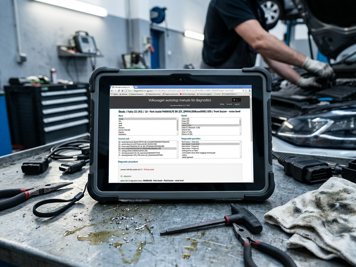 VIS - online databáze diagnostických postupů pro koncern VW