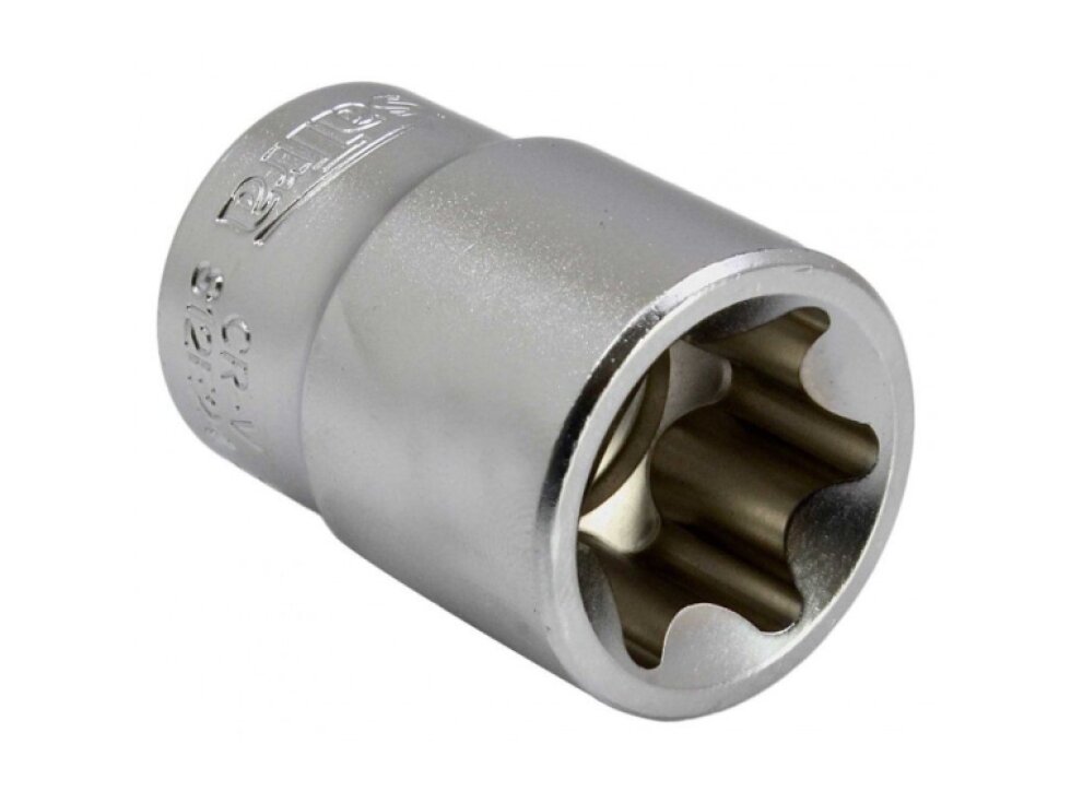 Hlavice 1/4”, 3/8” a 1/2” nástrčné TORX-E, vel. E4-E24, sada 14 ks - SATRA