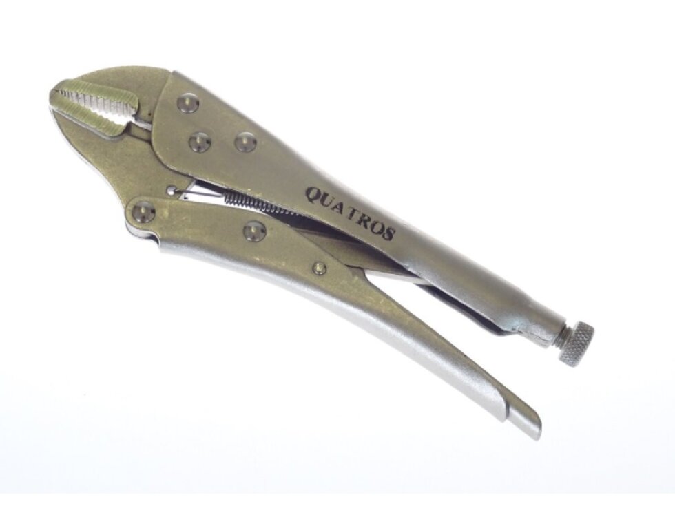 Rychloupínací, samosvorné kleště 250 mm, rovné čelisti - QUATROS QS53017