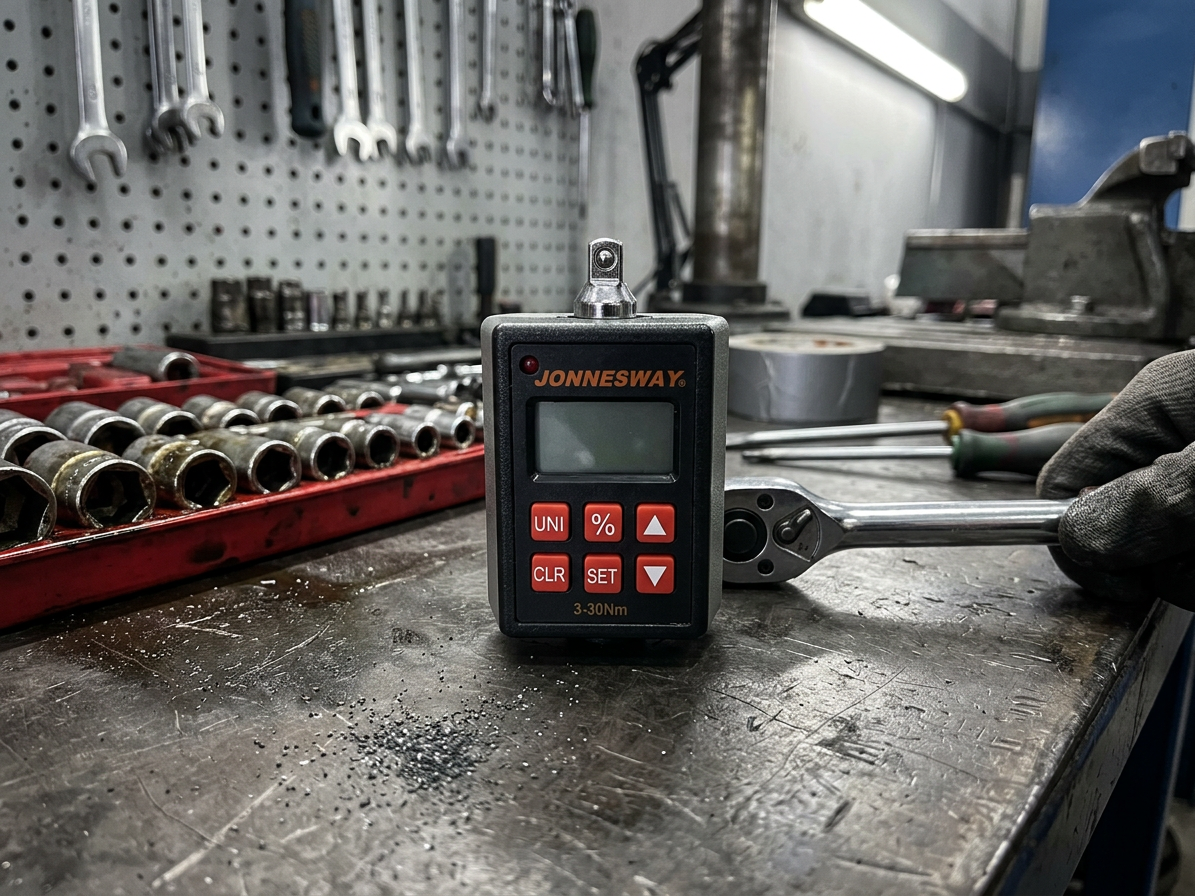 Elektronický momentový adaptér 1/4", 3 - 30 Nm - JONNESWAY T19030N