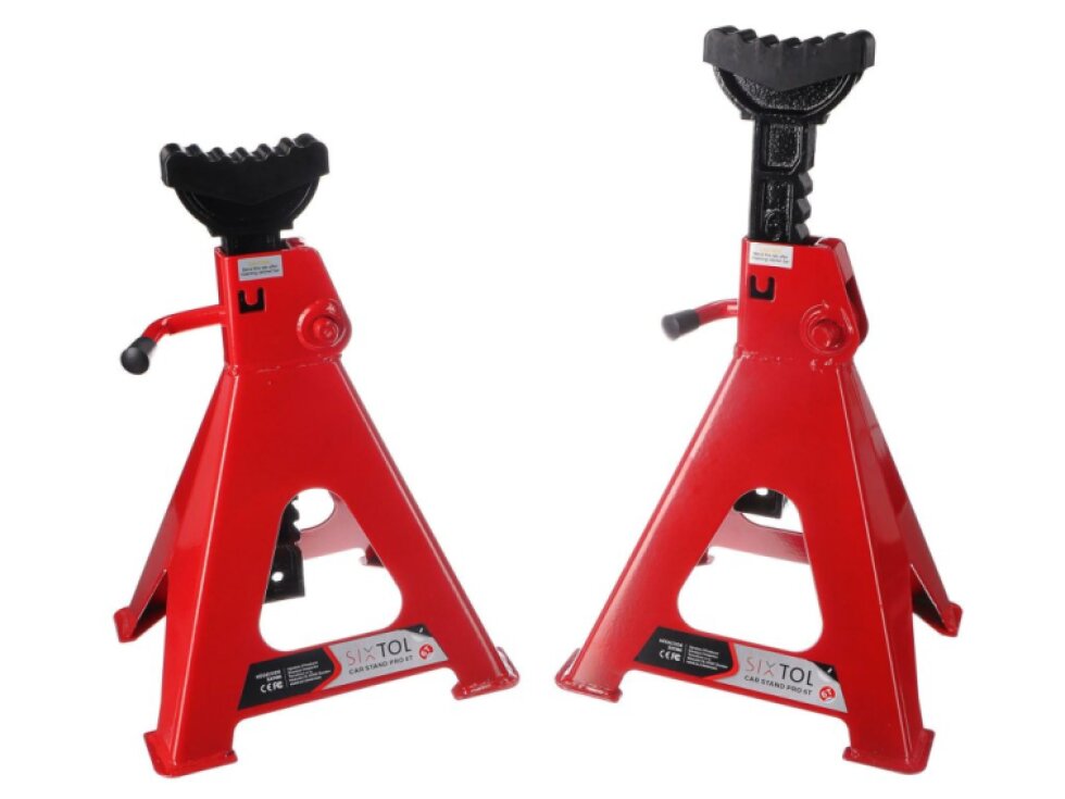Podkládací stojánky - podpěra pod auto 6 t, MECHANIC CAR STAND PRO, 2 ks - SIXTOL