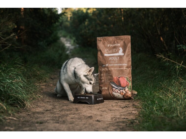 Fitmin Purity Rice Fish & Venison krmivo pro psy 12 kg